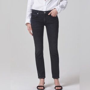 Citizens of Humanity Racer‎ Low Rise Slim Stormy Black Size 34